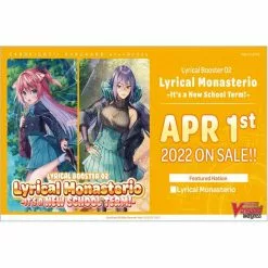 CardFight Vanguard OverDress TCG - Lyrical Booster Box 02: Lyrical Monasterio It's a New School Term (16 Packs) | Cardfight Vanguard Trading Cards