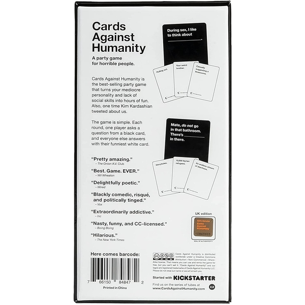 Cards Against Humanity (UK Edition Version 2.0) | Party & Family Card Games 3 Cards Against Humanity (UK Edition Version 2.0) | Party & Family Card Games - Image 3