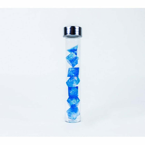 Blue Cloak and Dagger Poly 7 Set - Sirius Dice | Dice Games 1 Blue Cloak and Dagger Poly 7 Set - Sirius Dice | Dice Games