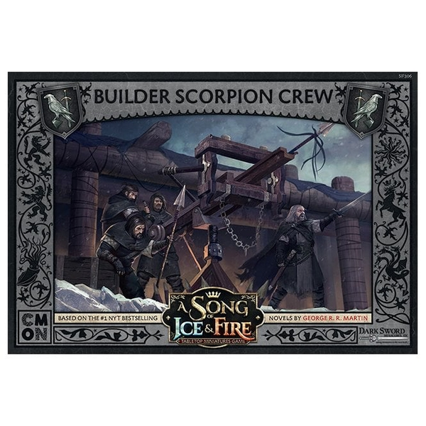 A Song Of Ice and Fire Expansion Night's Watch Builder Scorpion Crew | Miniature Board Games 1 A Song Of Ice and Fire Expansion Night's Watch Builder Scorpion Crew | Miniature Board Games