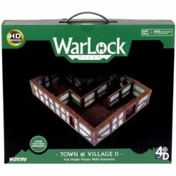 WarLock Tiles - Town & Village II: Full Height Plaster Walls Expansion | Board Game Expansions