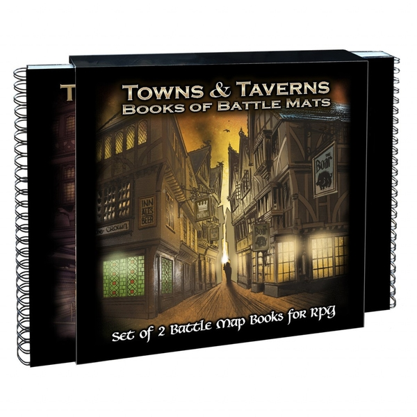 Towns and Taverns: Set of 2 Battle Map Books | Board Game Guides and Books 1 Towns and Taverns: Set of 2 Battle Map Books | Board Game Guides and Books