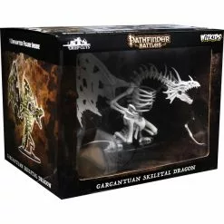Pathfinder Battles Deep Cuts Unpainted Miniatures (W11) Gargantuan Skeletal Dragon | Miniature Board Games