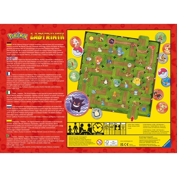 Pokemon Labyrinth Family Board Game | Party & Family Board Games 5 Pokemon Labyrinth Family Board Game | Party & Family Board Games - Image 5