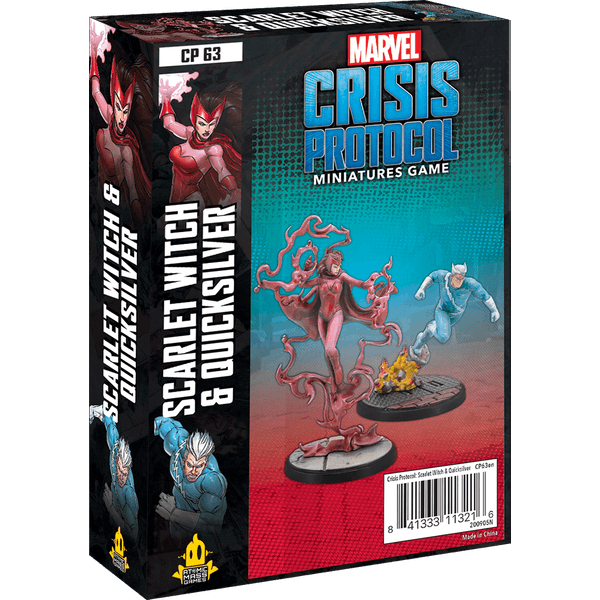 Scarlet Witch and Quicksilver: Marvel Crisis Protocol | Miniature Board Games 1 Scarlet Witch and Quicksilver: Marvel Crisis Protocol | Miniature Board Games
