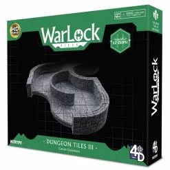 WarLock Tiles: Dungeon Tile III - Curves | Board Game Accessories