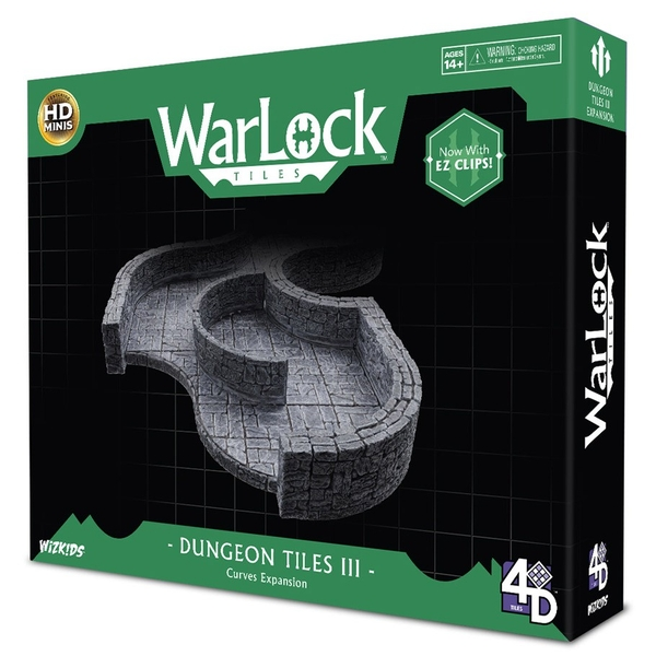 WarLock Tiles: Dungeon Tile III - Curves | Board Game Accessories 1 WarLock Tiles: Dungeon Tile III - Curves | Board Game Accessories