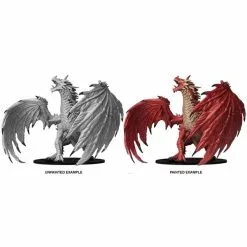 Pathfinder Battles Deep Cuts Unpainted Miniature (W7) Gargantuan Red Dragon | Miniature Board Games