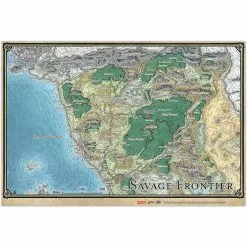 D&D Savage Frontier Map 21"x31" | Board Game Accessories