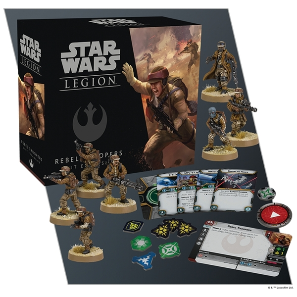 Star Wars Legion: Rebel Troopers Unit Expansion Board Game | Board Game Expansions 2 Star Wars Legion: Rebel Troopers Unit Expansion Board Game | Board Game Expansions - Image 2