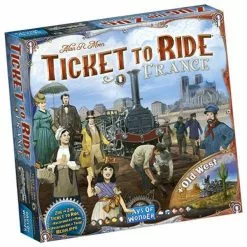 Ticket To Ride France & Old West Map Collection Board Game | Party & Family Board Games