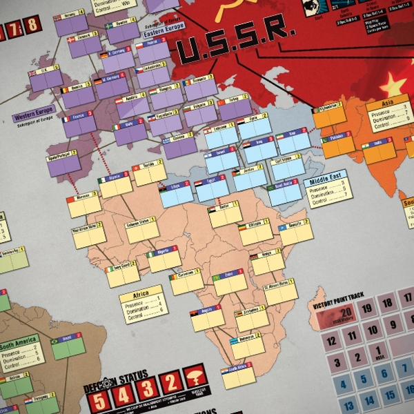 Twilight Struggle The Cold War 1945-1989 Deluxe Edition Board Game | Strategy Board Games 2 Twilight Struggle The Cold War 1945-1989 Deluxe Edition Board Game | Strategy Board Games - Image 2